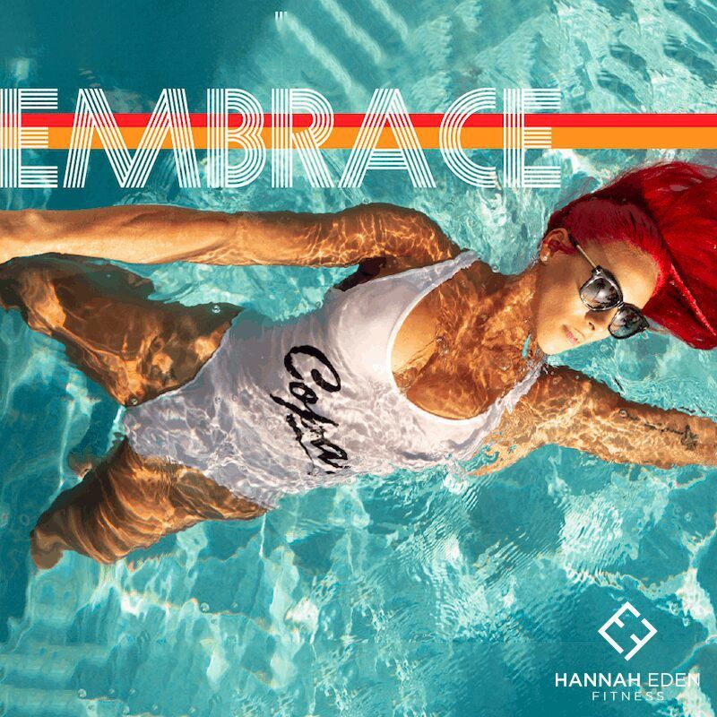 EMBRACE COVER | HANNAH EDEN FLOATING IN A POOL