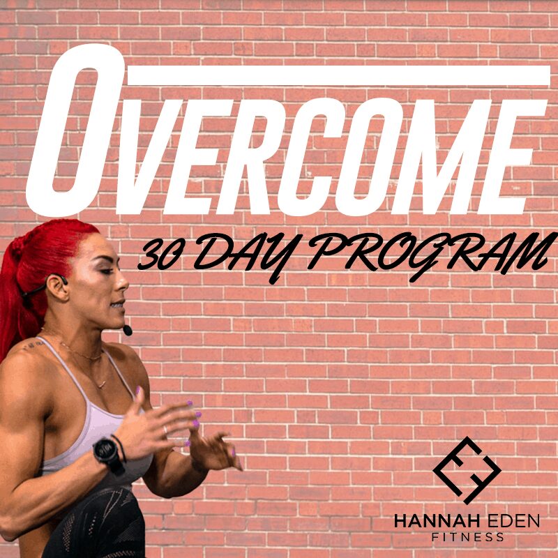 Overcome-Website-Product-Featured-Image OVERCOME COVER PHOTO | HANNAH EDEN SPEAKING INTO A MICROPHONE
