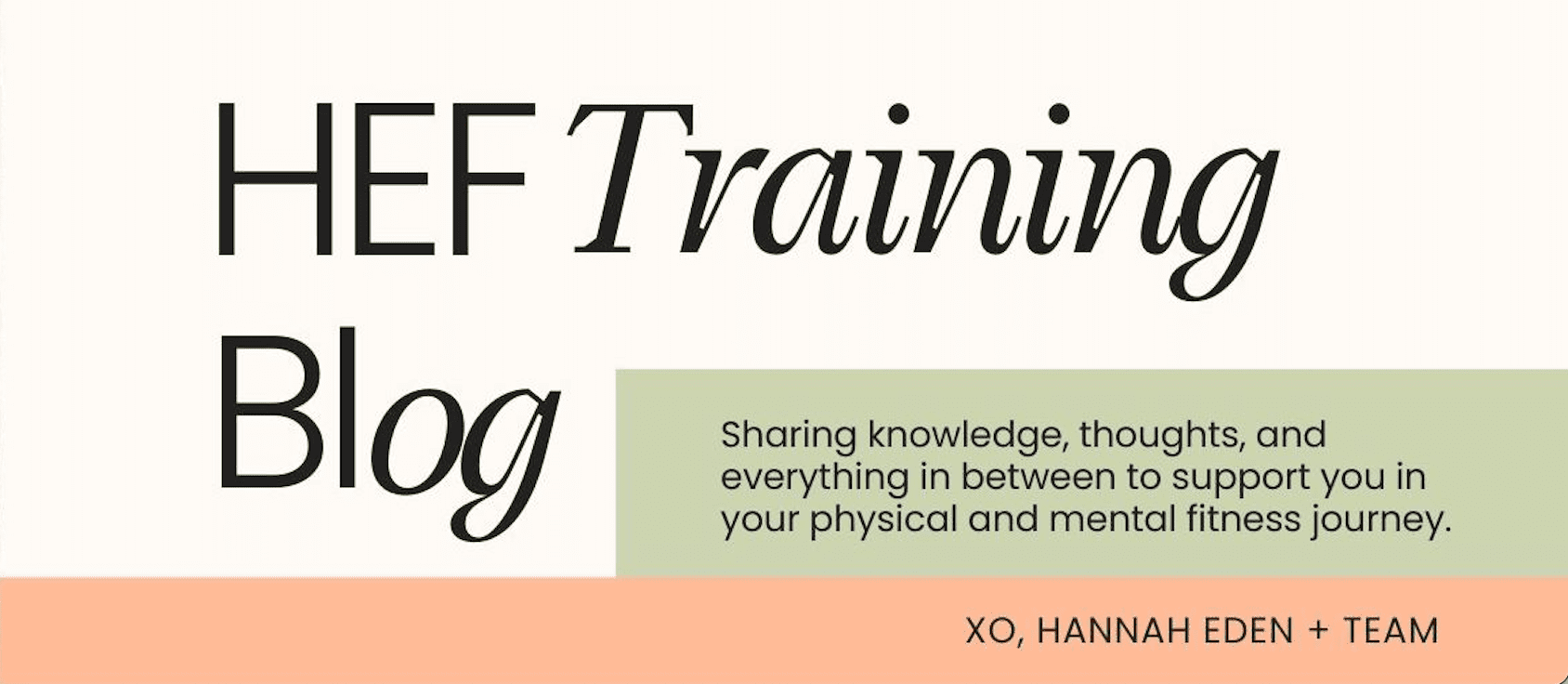 HEF TRAINING BLOG COVER