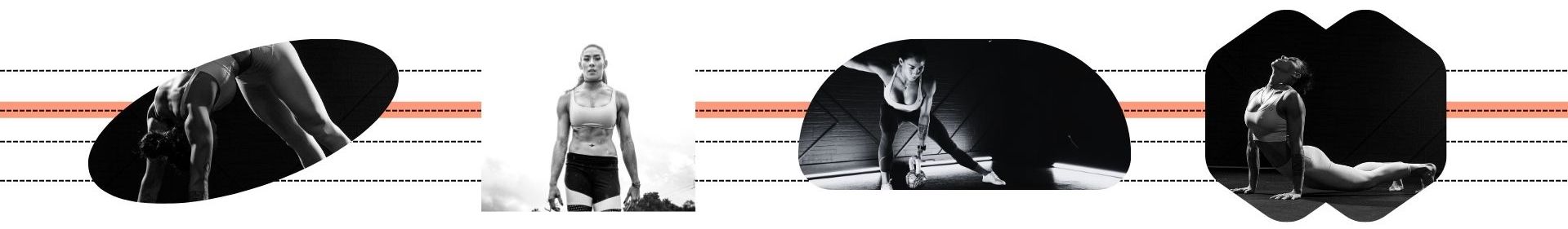UNLOCKED IMAGE BANNER UNLOCKED IMAGE BANNER | Hannah Eden in black and white doing various exercises