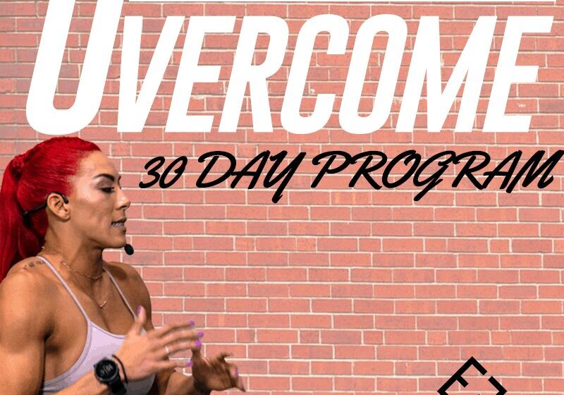 OVERCOME COVER PHOTO | HANNAH EDEN SPEAKING INTO A MICROPHONE